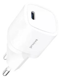 Адаптер живлення для телефона Proove Silicone Power 20W (Type-C) White