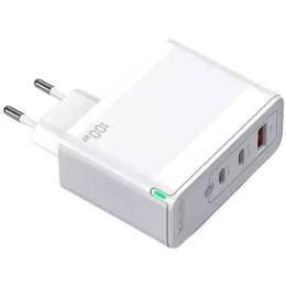 Адаптер живлення для телефона Jellico C118 USB + 2PD 100W White