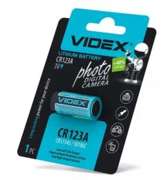 Батарейка Videx CR123A 1500mAh 1 шт, 3V