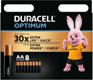 Батарейка Duracell Optimum AA (LR06) 8 шт (5000394158931)