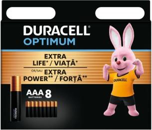 Батарейка Duracell Optimum AAA (LR03) 8 шт (5000394158962)