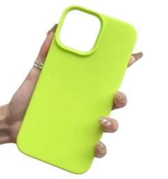 Чохол-накладка Infinity Silicone Case для Apple iPhone 15 Pro Fluorescent Green