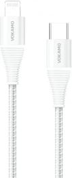 Дата-кабель Vokamo SC4 Luxlink USB Type C (тато) - Lightning (тато) 1.2m White (UFTSC4) 20W