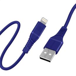 Дата-кабель Promate powerline-ai120 USB Type-A (тато) - Lightning (тато) 1.2m Blue 2.4A