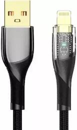 Дата-кабель Jellico B20 USB (тато) - Lightning (тато) 1.2m Black 3.1A