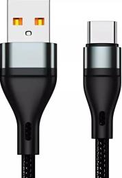 Дата-кабель Jellico B10 USB (тато) - Type-C (тато) 1m Black 3.1A