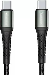 Дата-кабель Jellico B10 Type-C (тато) - Type-C (тато) 1m Black 3.1A