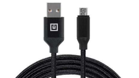 Дата-кабель REAL-EL Premium Fabric EL123500048 USB (тато) - microUSB (тато) 2m Black