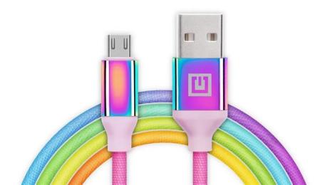 Дата-кабель REAL-EL Premium EL123500052 USB (тато) - microUSB (тато) 1m Rainbow