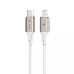 Дата-кабель Proove Flex Metal USB Type-C (тато)  -  Lightning (тато) 1m White 27W