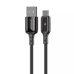 Дата-кабель Proove Flex Metal USB Type-A (тато)  -  USB Type-C (тато) 1m Black 2.4A