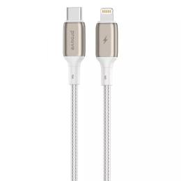 Дата-кабель Proove Dense Metal Type-C (тато) - Lightning (тато) 1m White 27W