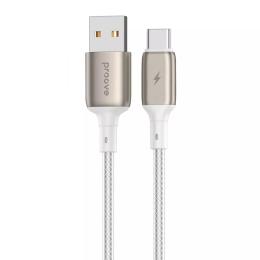 Дата-кабель Proove Dense Metal USB Type-A (тато)  -  USB Type-C (тато) 1m White 2.4A