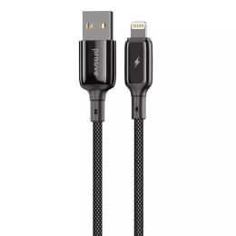 Дата-кабель Proove Dense Metal USB Type-A (тато)  -  Lightning (тато) 1m Black 2.4A
