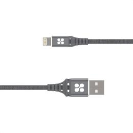 Дата-кабель Promate nervelink-i USB Type-A (тато) - Lightning (тато) 1.2m Gray 2.4А