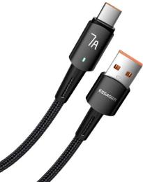 Дата-кабель Essager Sunset EXC7A-CGA01-P USB Type-A (тато)  -  USB Type-C (тато) 2m Black 7A