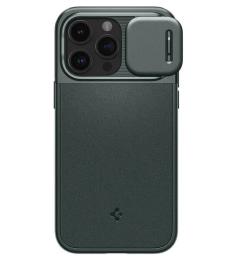 Чохол-накладка Spigen для Apple iPhone 15 Pro Optik Armor MagFit Abyss Green (ACS06739)