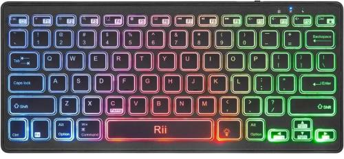 Клавіатура Infinity Rii K09 Black Multimedia Bluetooth With Rainbow Backlit (ENG)