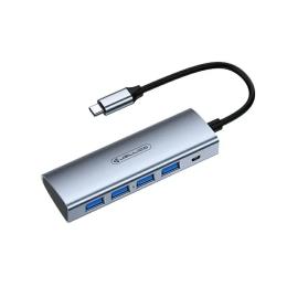 USB-хаб Jellico HU-51 USB-C Gray
