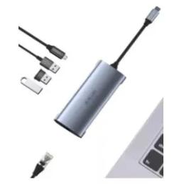 USB-хаб Jellico HU-55 USB-C Gray