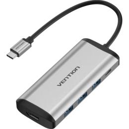 USB-хаб Vention CNBHB Gray 5-in-1 USB-C