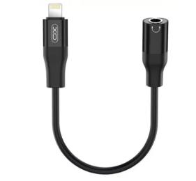Перехідник XO NB181A lightning (тато) - 3.5mm Audio (мама) Black