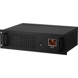 Джерело безперебійного живлення 2E RE1500 Black 1500VA/900W, RM 3U, LCD, USB, 3xSchuko