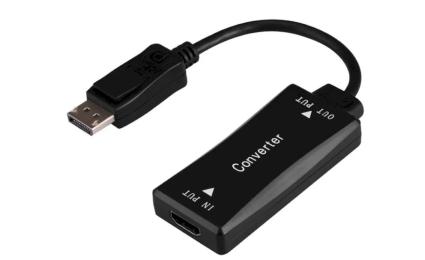 Перехідник Cablexpert A-HDMIF30-DPM-01 HDMI (мама) - DisplayPort (тато) Black