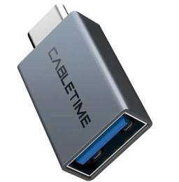 Перехідник Cabletime CP76G USB-C (тато) - USB-A 3.0 (мама)