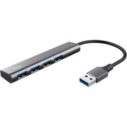 USB-хаб TRUST Halyx 4-Port USB Hub (24947) Gray