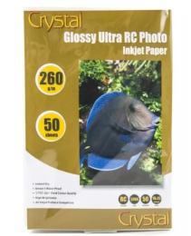 Фотопапір Crystal RCGL-R6-260-50 A6 (10x15), 260 г/м2, 50 л пластикове покриття