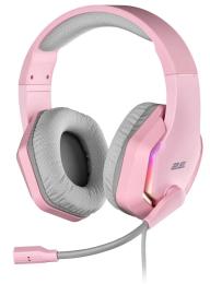 Накладні навушники 2E Gaming HG315 7.1 Pink Silver (2E-HG315PK-7.1)