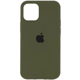 Чохол-накладка EpiK Silicone Case Full Protective для Apple iPhone 15 Dark Olive