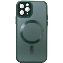 Чохол-накладка EpiK TPU + Glass Sapphire Midnight with MagSafe для Apple iPhone 14 Pro Forest Green