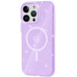 Чохол-накладка EpiK TPU Galaxy Sparkle (MagFit) для Apple iPhone 15 Pro Max Purple