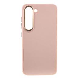 Чохол-накладка EpiK Bonbon Leather Metal Style для Samsung Galaxy S23 Light Pink