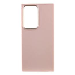 Чохол-накладка EpiK Bonbon Leather Metal Style для Samsung Galaxy S23 Ultra Light Pink