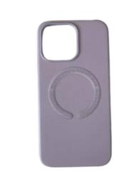 Чохол-накладка Infinity Leather Case MagSafe для iPhone 15 Purple