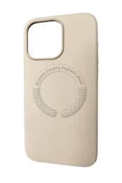 Чохол-накладка Infinity Leather Case MagSafe для iPhone 15 Pro Pink Powder