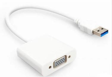 Перехідник VALUE S0380 USB 3.0 (тато) - VGA (мама) White