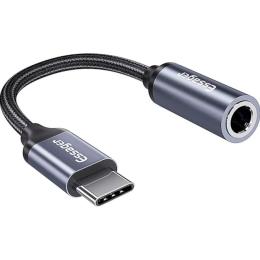 Перехідник Essager E01 Type-C (тато)  -  3.5mm Jack (мама) Gray (EZJE01-0G)