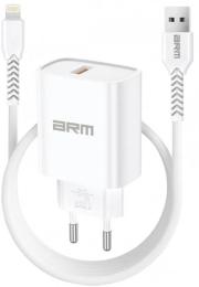 Мережевий зарядний пристрій для телефона ArmorStandart AR012 1хUSB 24W White + Type-A to Lightning Cable (ARM69894)