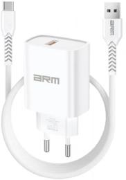 Мережевий зарядний пристрій для телефона ArmorStandart AR012 1хUSB 24W White + Type-A to Type-C Cable (ARM69893)