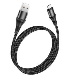 Дата-кабель Hoco CA-10 X50 USB (тато)  -  microUSB (тато) 1m Black 2.4A