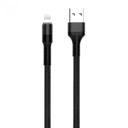 Дата-кабель WUW X157 USB (тато)  -  Lightning (тато) 1m Black
