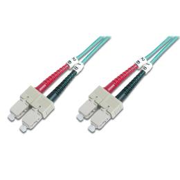 Патч-корд Digitus SC/UPC-SC/UPC, 50/125, MM, OM3, duplex, 1m (DK-2522-01/3)