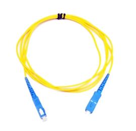 Патч-корд Viatec Simplex Slim SC/UPC-SC/UPC SM 3m Yellow