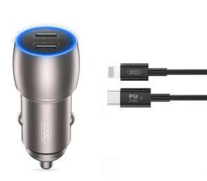 Автомобільний зарядний пристрій для телефона XO CC51 Type-C to Lightning Tarnish