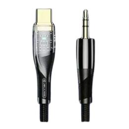Аудіо-кабель Jellico B21 3.5mm (тато)  -  Type-C (тато) 1.2m Black