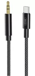 Аудіо-кабель XO NB-R211B Type-C (тато)  -  3.5mm (тато) 1m Black